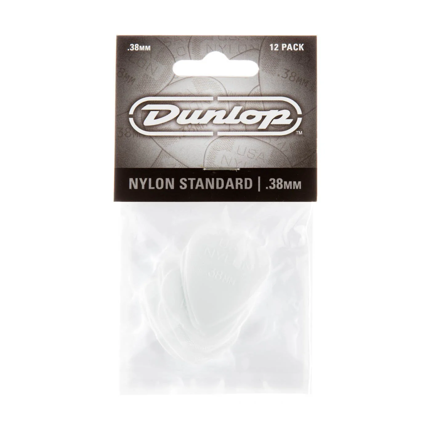 Jim Dunlop 0.38Mm Pick Player Pack Greys 12 Pack