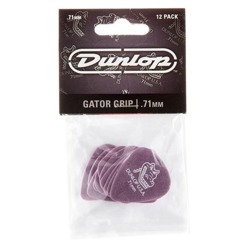 Jim Dunlop 0.71Mm Pick Player Pack Gator Grip 12 Pack