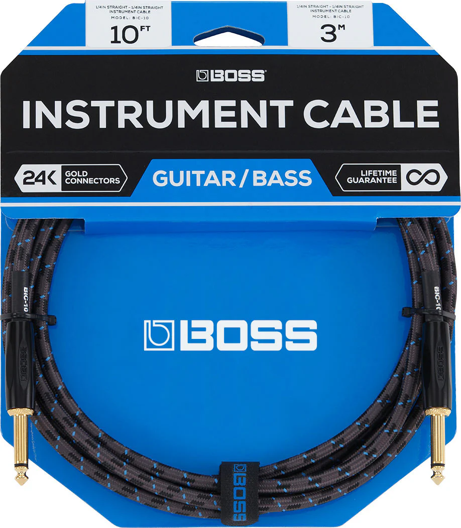 Boss BIC-15 Instrument Cable 15ft SS 15ft / 4.5m - Straight/Strai - Image 2