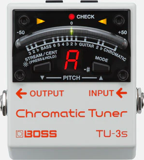 Boss TU-3S Chromatic Pedalboard Tuner Compact Pedal