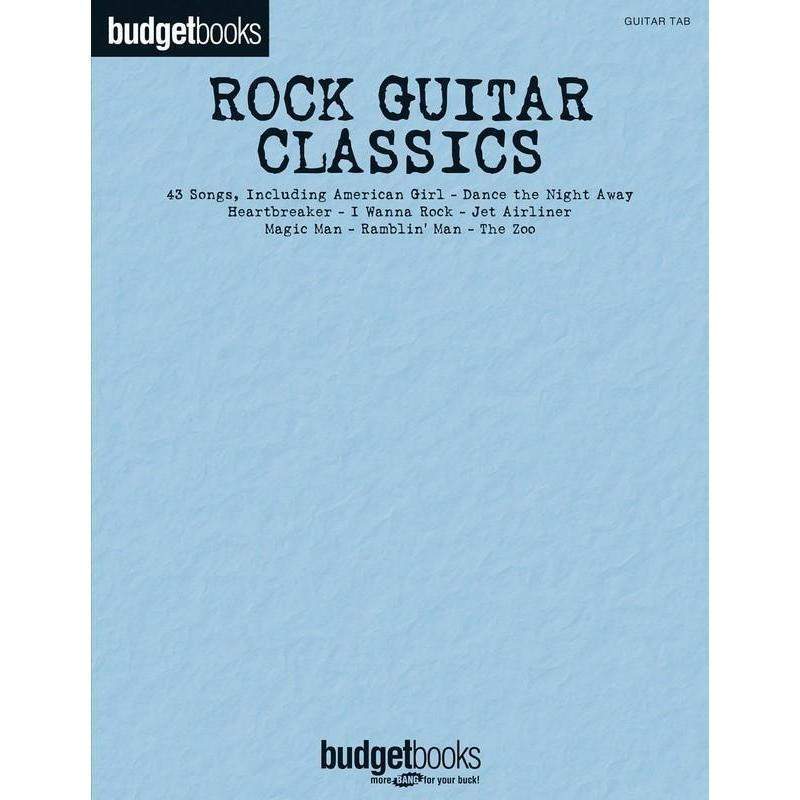 Budget Books Rock Guitar Classics Guitar Tab Various