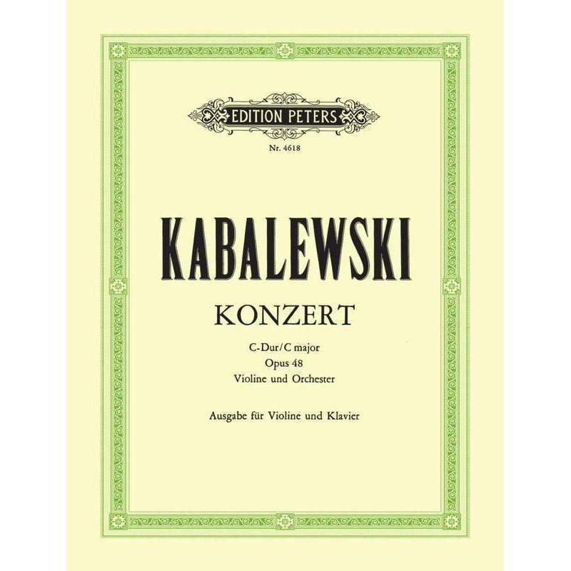 Concerto C Opus 48 Violin Piano Kabalewski