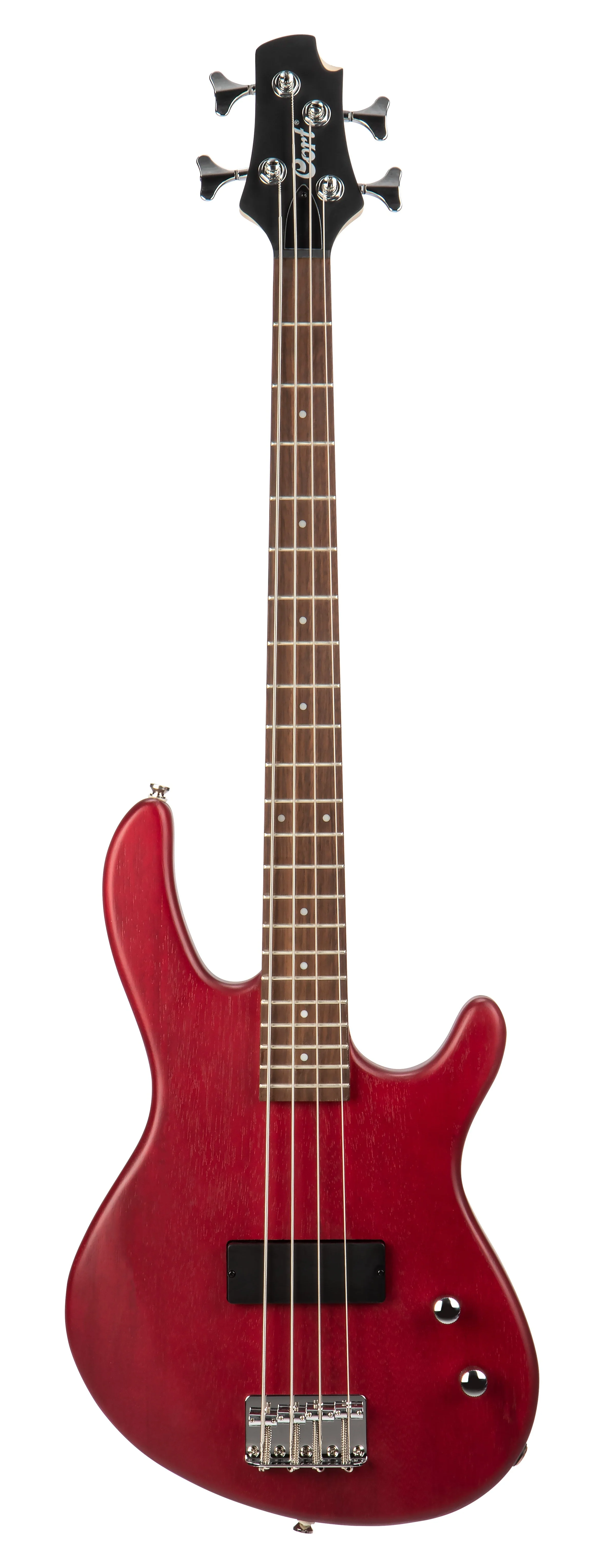 Cort ACTION JUNIOR OPBC Bass 30Inch SHORT SCALE 4-String Open Pore Black Cherry