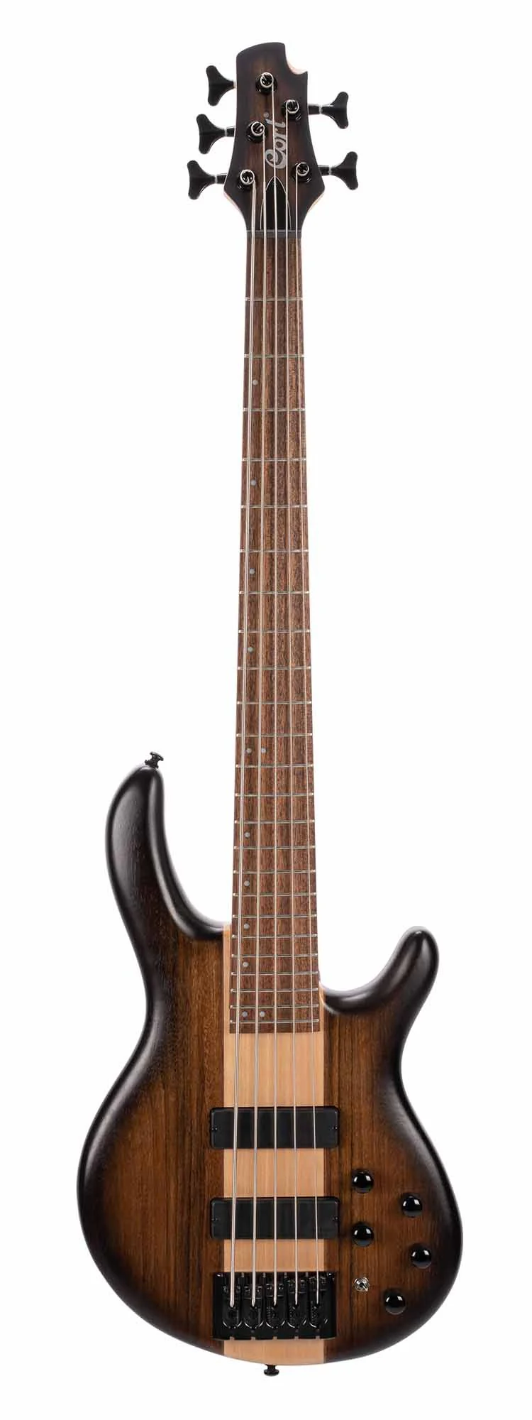 Cort C5 PLUS OVMH ABB 5-String Bass Guitar Antique Brown Burst