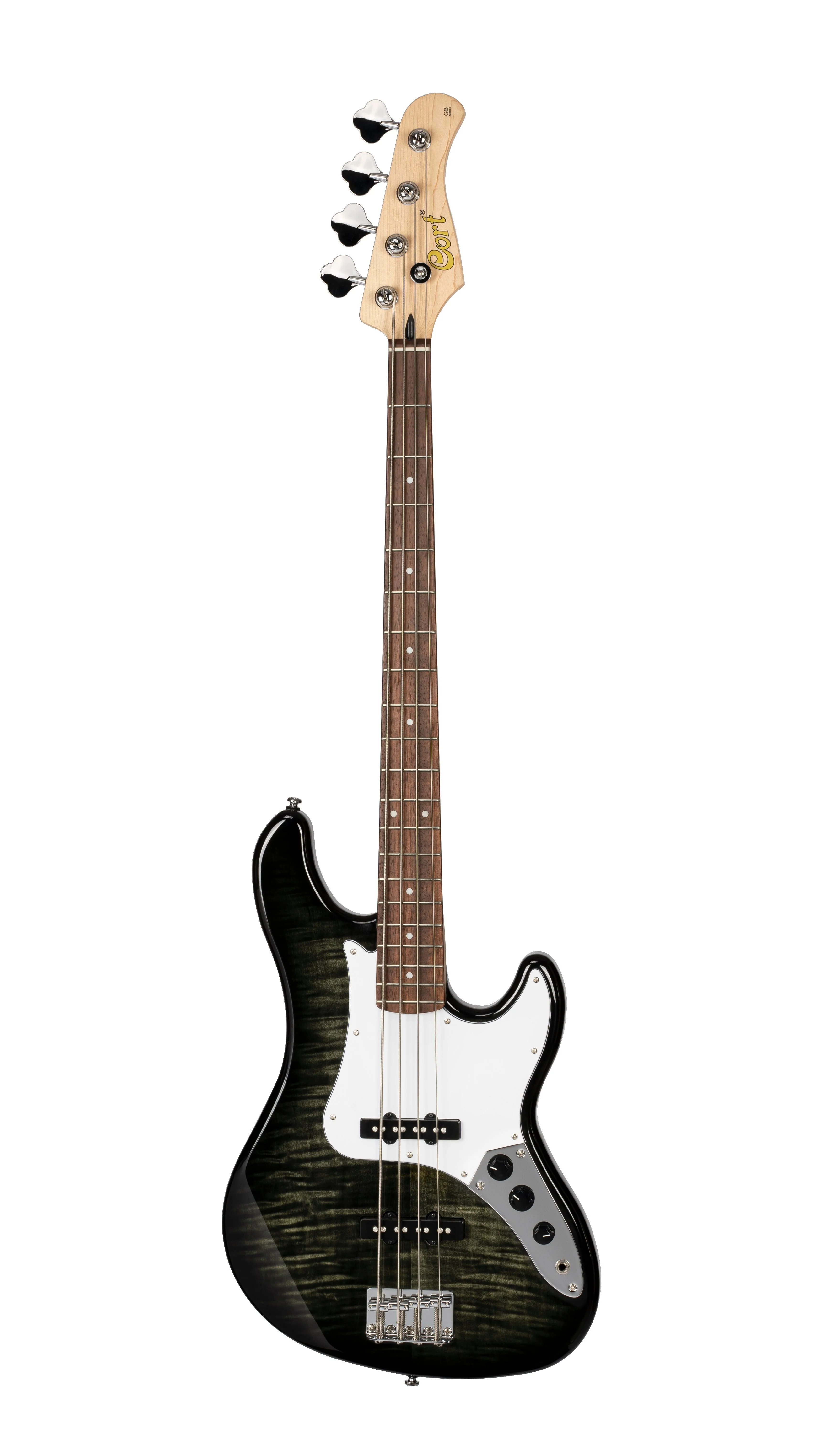 Cort GB24JJ Bass Guitar Transparent Black