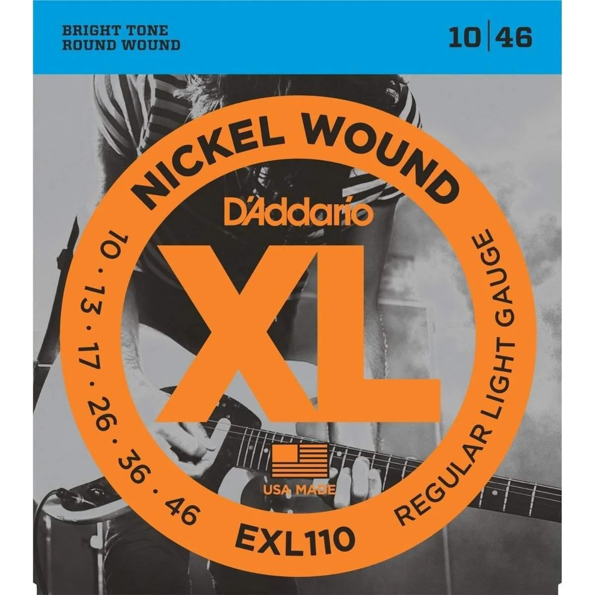 DAddario Exl110 Nickel Wound Electric Guitar Strings Regular Light 10 46