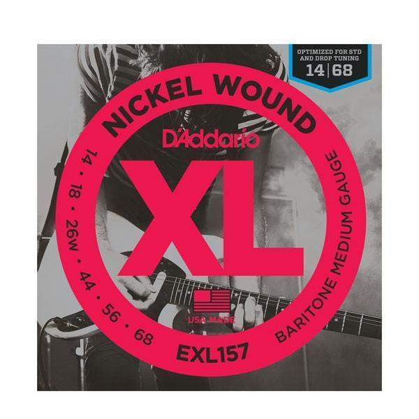 DAddario Exl157 Nickel Wound Electric Guitar Strings Baritone Medium 13 62
