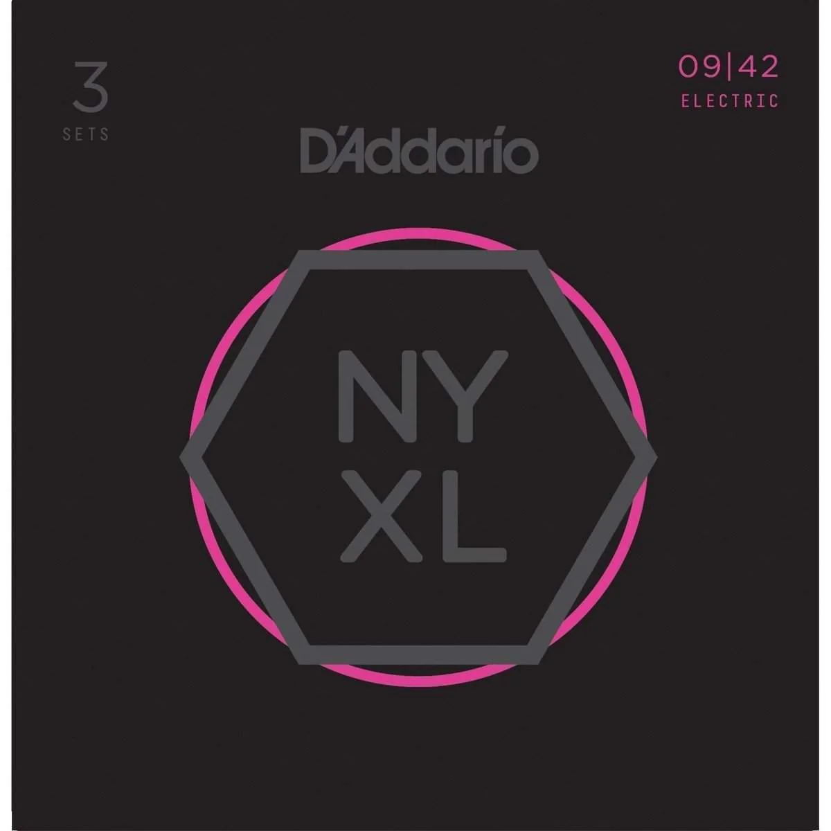 DAddario Nyxl0942 3P Nickel Wound Electric Guitar Strings Super Light 9 42 3 Sets