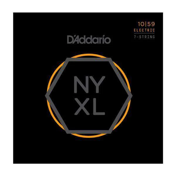 DAddario Nyxl1059 Nickel Wound 7 String Electric Guitar Strings Regular Light 10 59