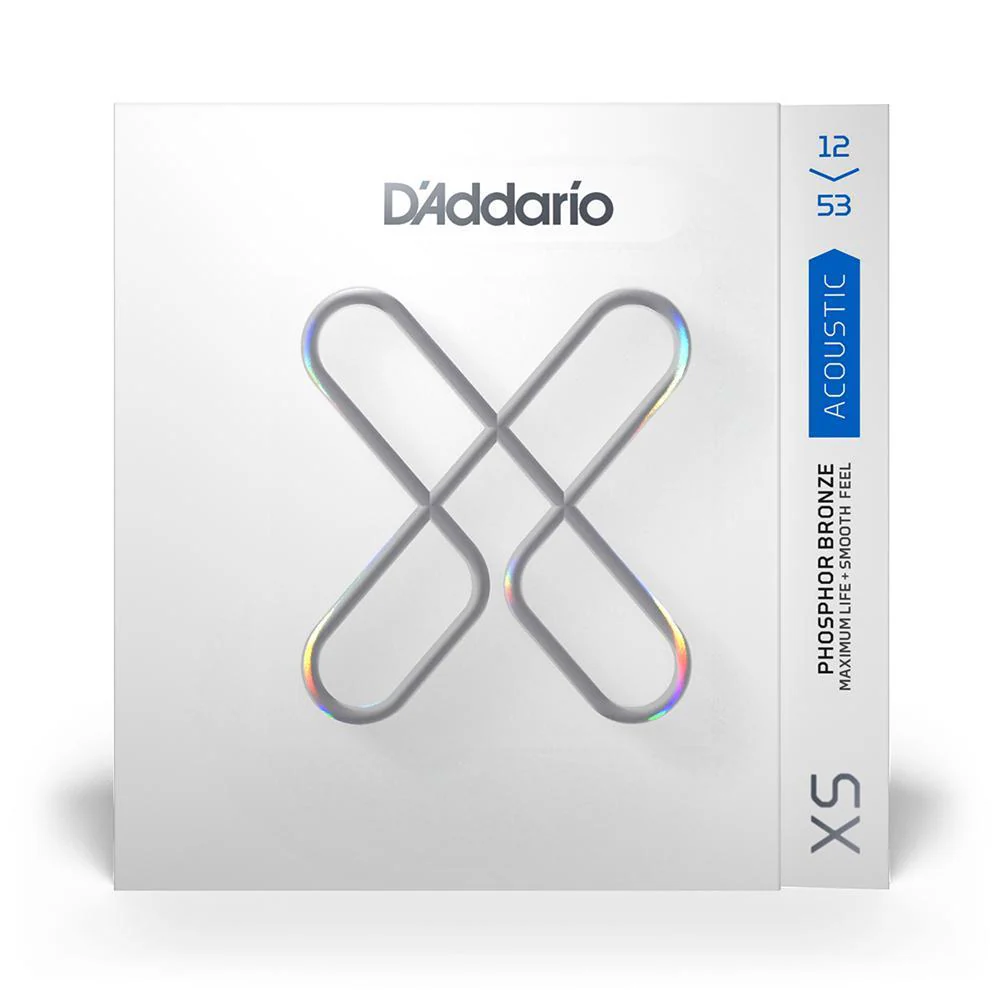 DAddario Xs Coated Phosphor Bronze Acoustic Strings 12 53