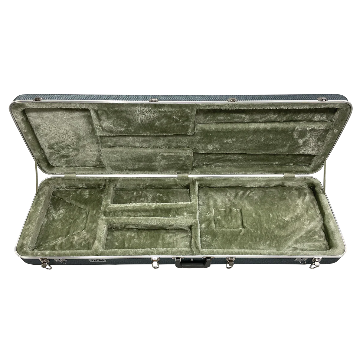 DCM BC2C ABS / Fibre Deluxe Electric Bass Case Dark Silver Lining - Image 5
