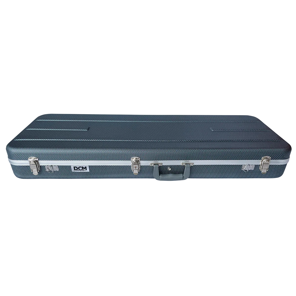 DCM EC2C ABS / Fibre Deluxe Electric Guitar Case Dark Silver Lining