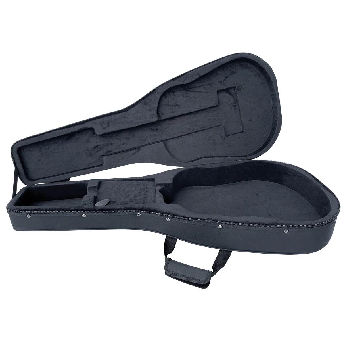 DCM Premium PFD Polyfoam Lightweight Dreadnought Guitar Case Black - Image 4
