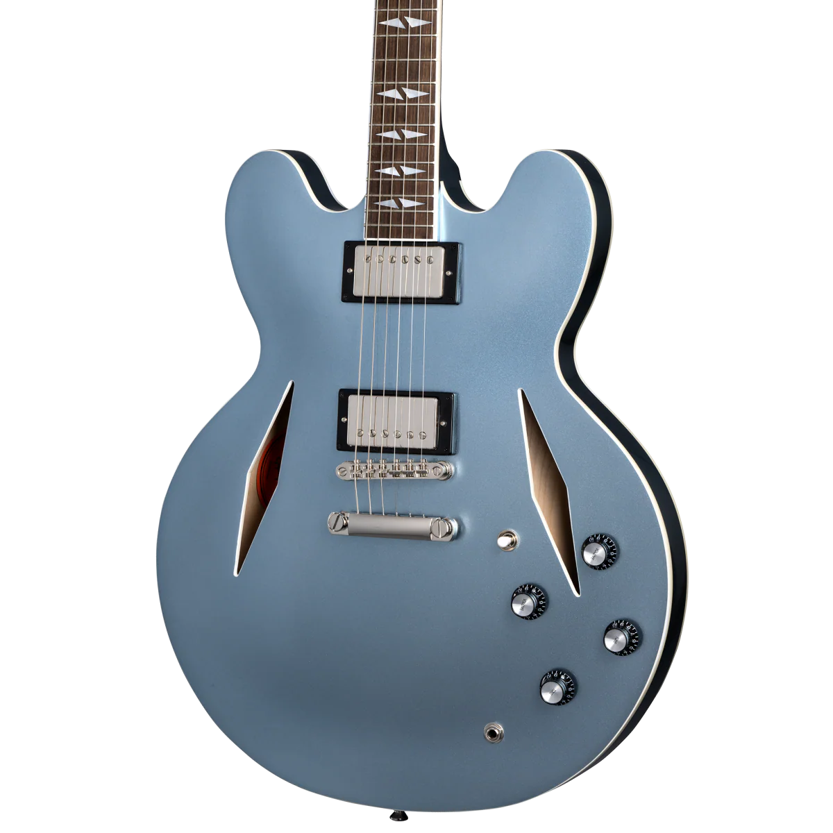 EPIPHONE DAVE GROHL DG335 IN HARD CASE - PELHAM BLUE - Image 3