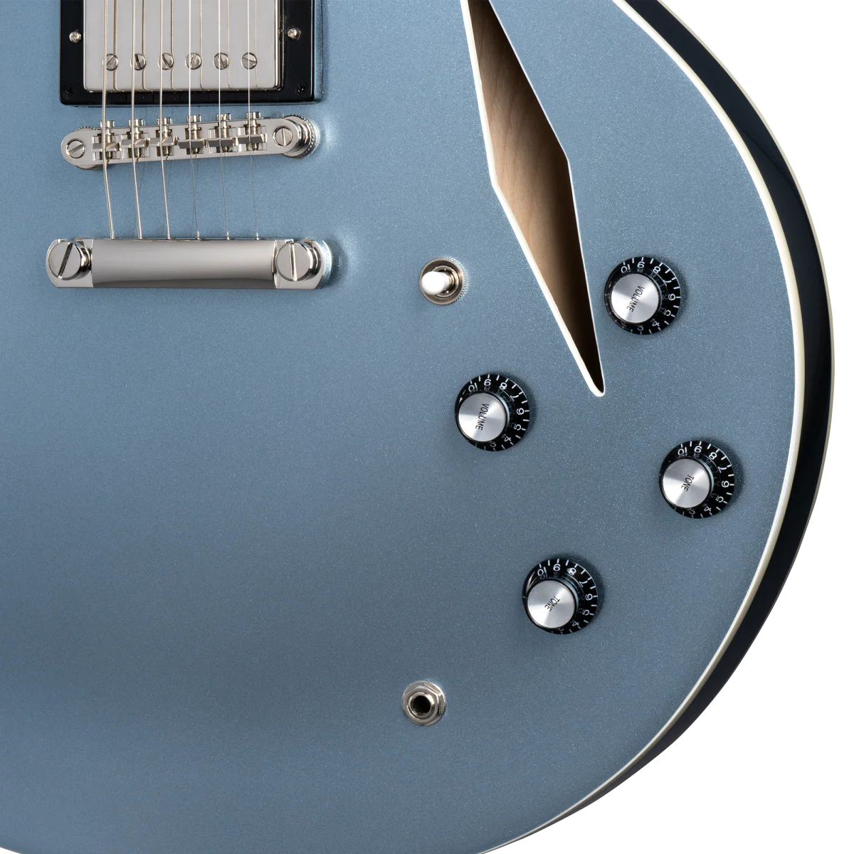 EPIPHONE DAVE GROHL DG335 IN HARD CASE - PELHAM BLUE - Image 4