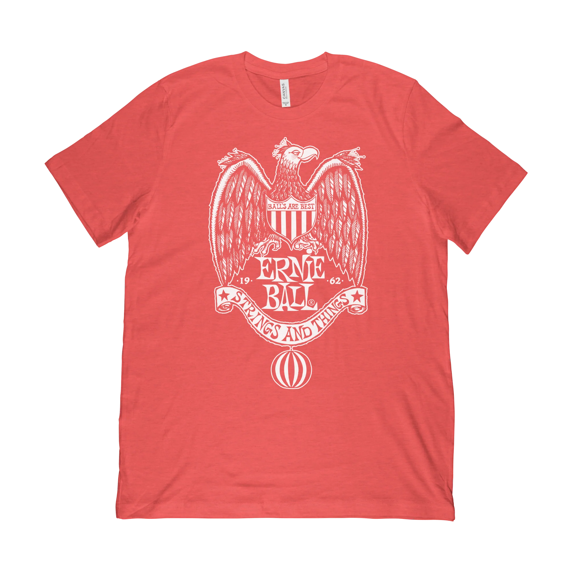 Ernie Ball 1962 Strings & Things Red T-Shirt Xl