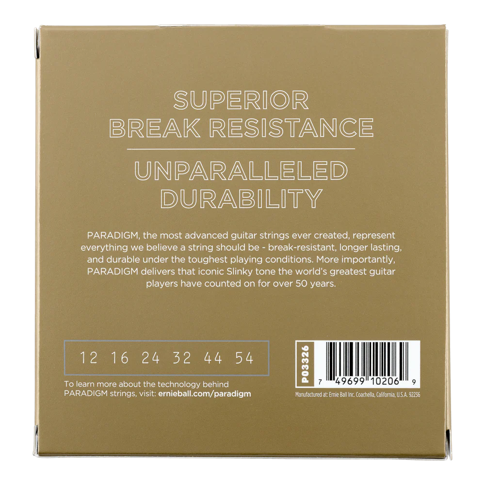 Ernie Ball 3 Pack - 12-54 Paradigm Med Light 80/20 Bronze Acoustic Guitar Strings - Image 2