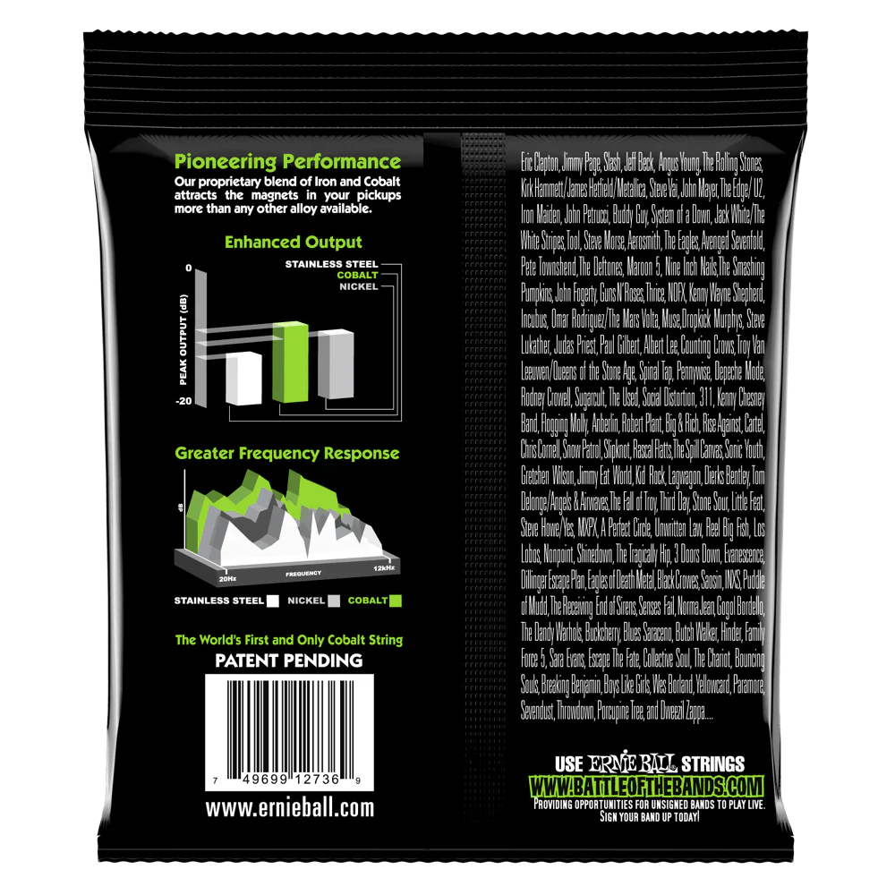 Ernie Ball Bass 5 Slinky Cobalt Electric Bass Strings - 45-130 Gauge - Image 2