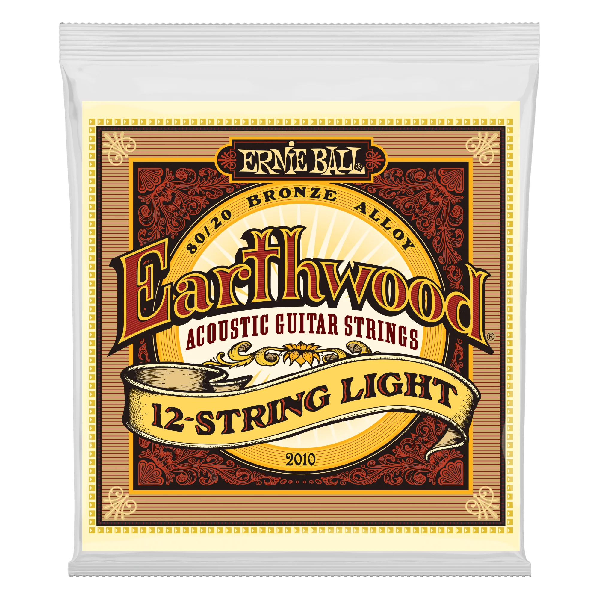 Ernie Ball Earthwood Light 12-String 80/20 Bronze Acoustic Guitar Strings - 9-46 Gauge