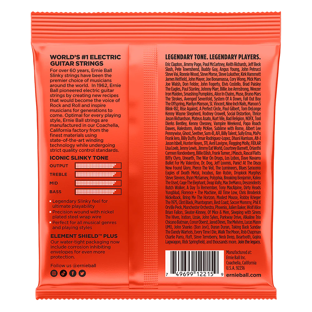 Ernie Ball Skinny Top Heavy Bottom Slinky Nickel Wound Electric Guitar Strings - 10-52 Gauge - Image 2