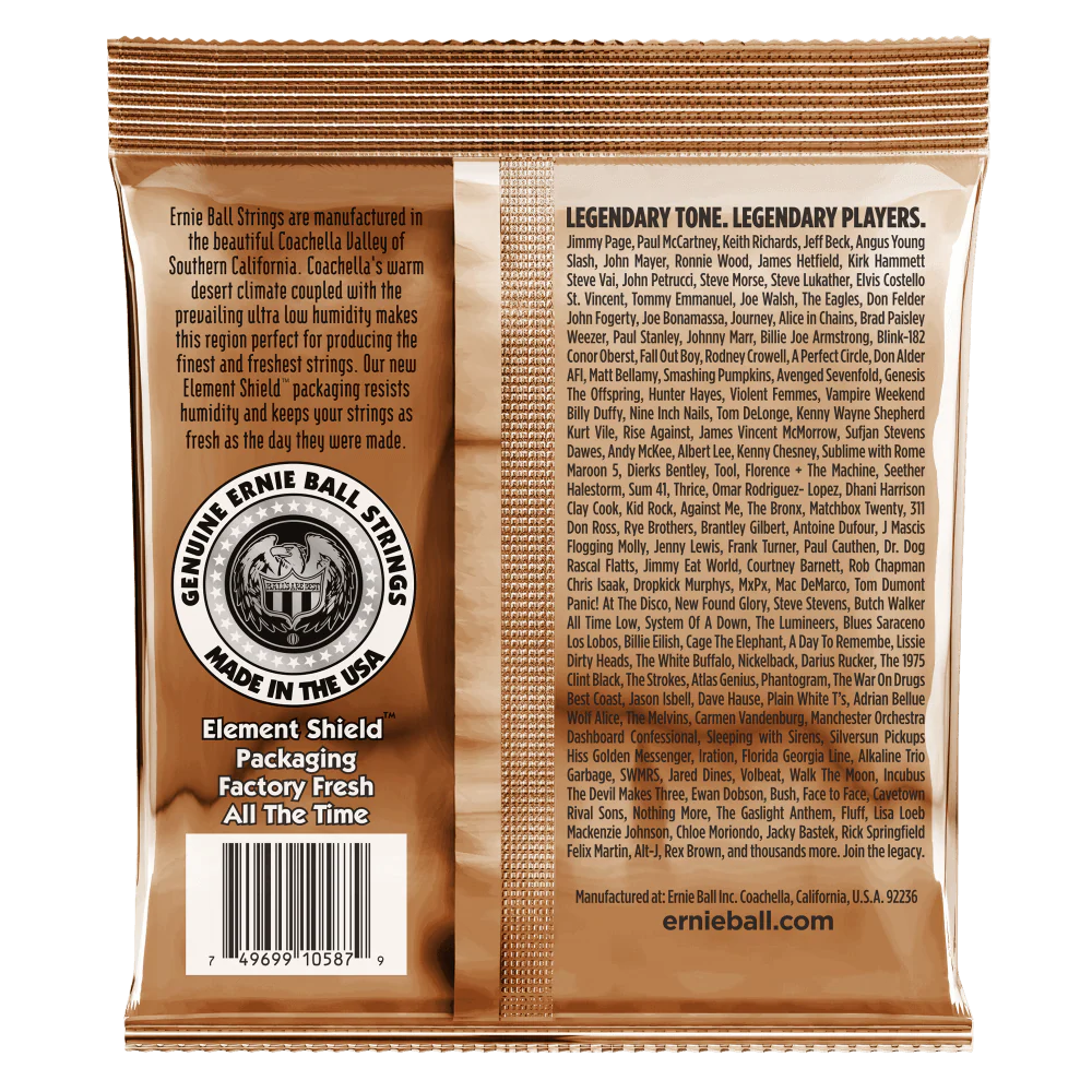 Ernie Ball Erthwd Custom Light Phos Brnz Ac Gtr Strings 11.5 54 - Image 2