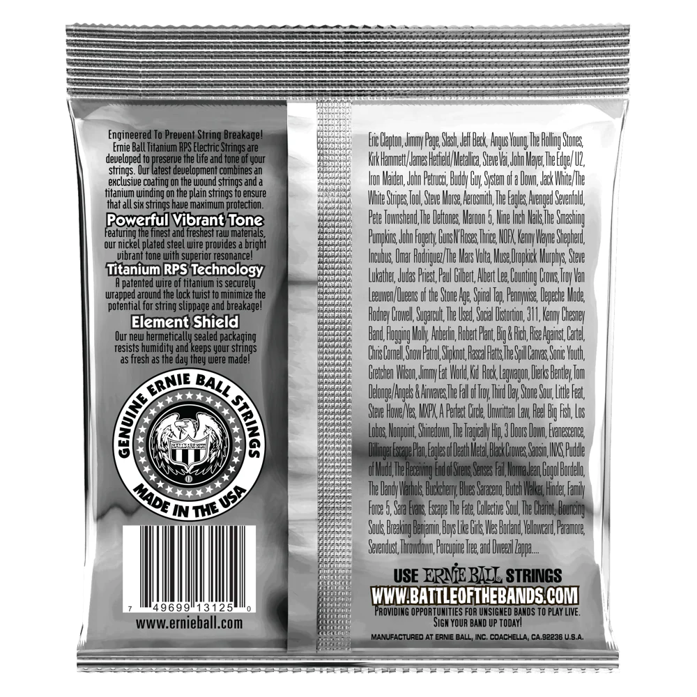 Ernie Ball Extra Slinky Coated Titanium Rps Electric Guitar Strings - 8-38 Gauge - Image 2