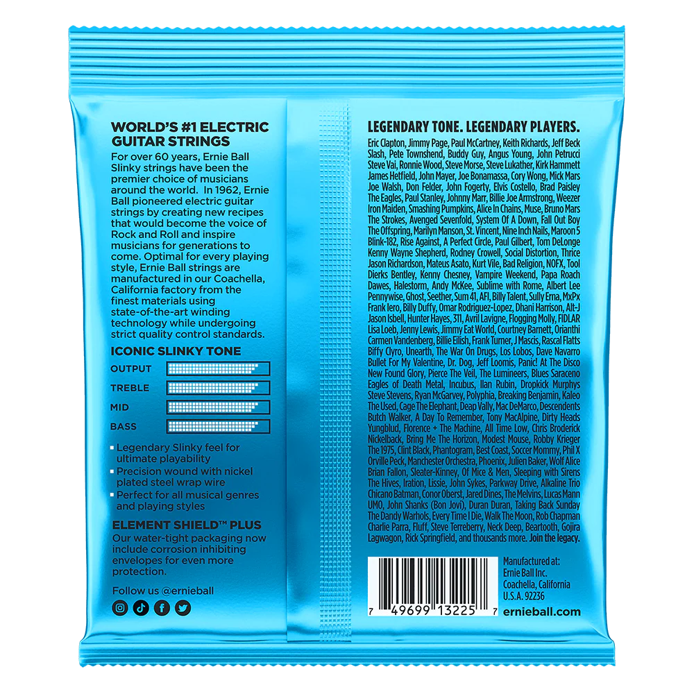 Ernie Ball Extra Slinky Nckl Wnd Elec Gtr Strings 3 Pk 8 38 - Image 2