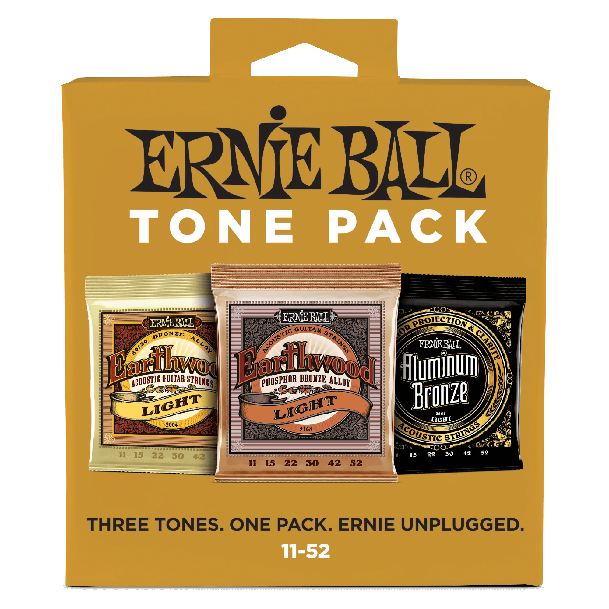 Ernie Ball Light Acoustic Tone Pack - 11-52 Gauge