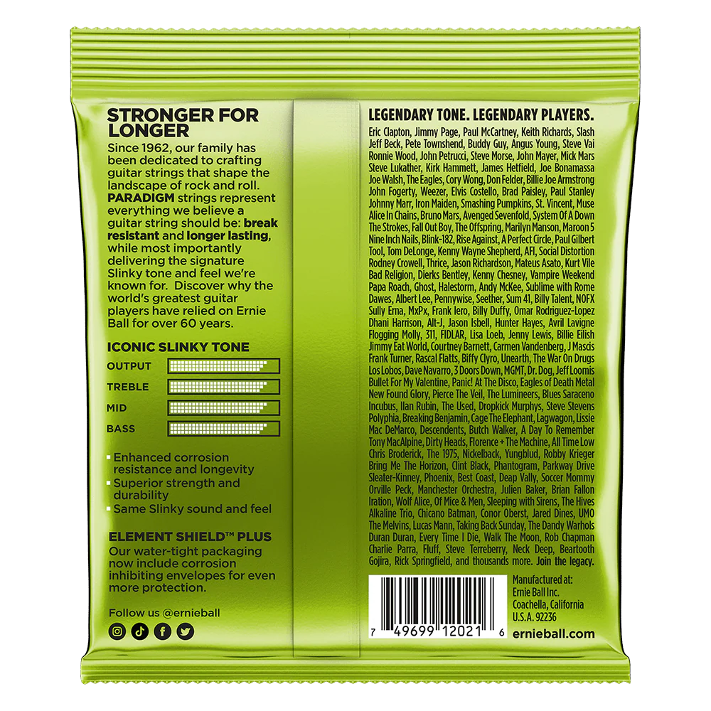 Ernie Ball Regular Slinky Paradigm Electric Guitar Strings - 10-46 Gauge - Image 2