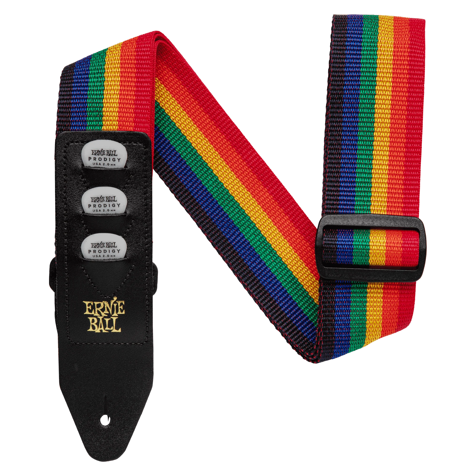 Ernie Ball Pickholder Strap - Rainbow