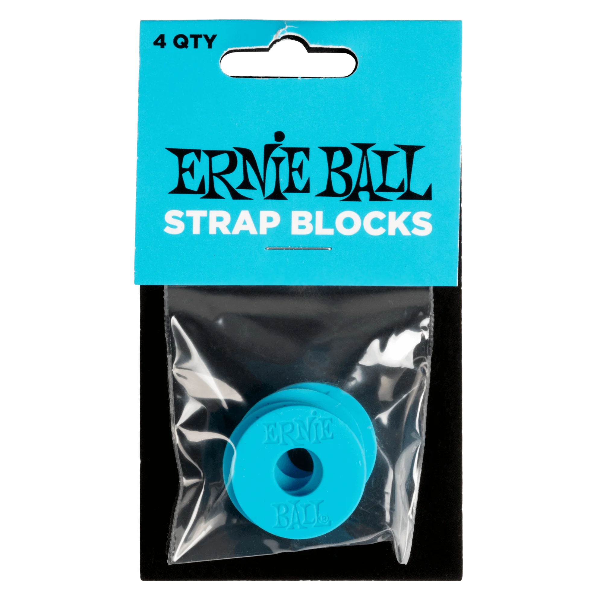Ernie Ball Strap Blocks 4Pk - Blue