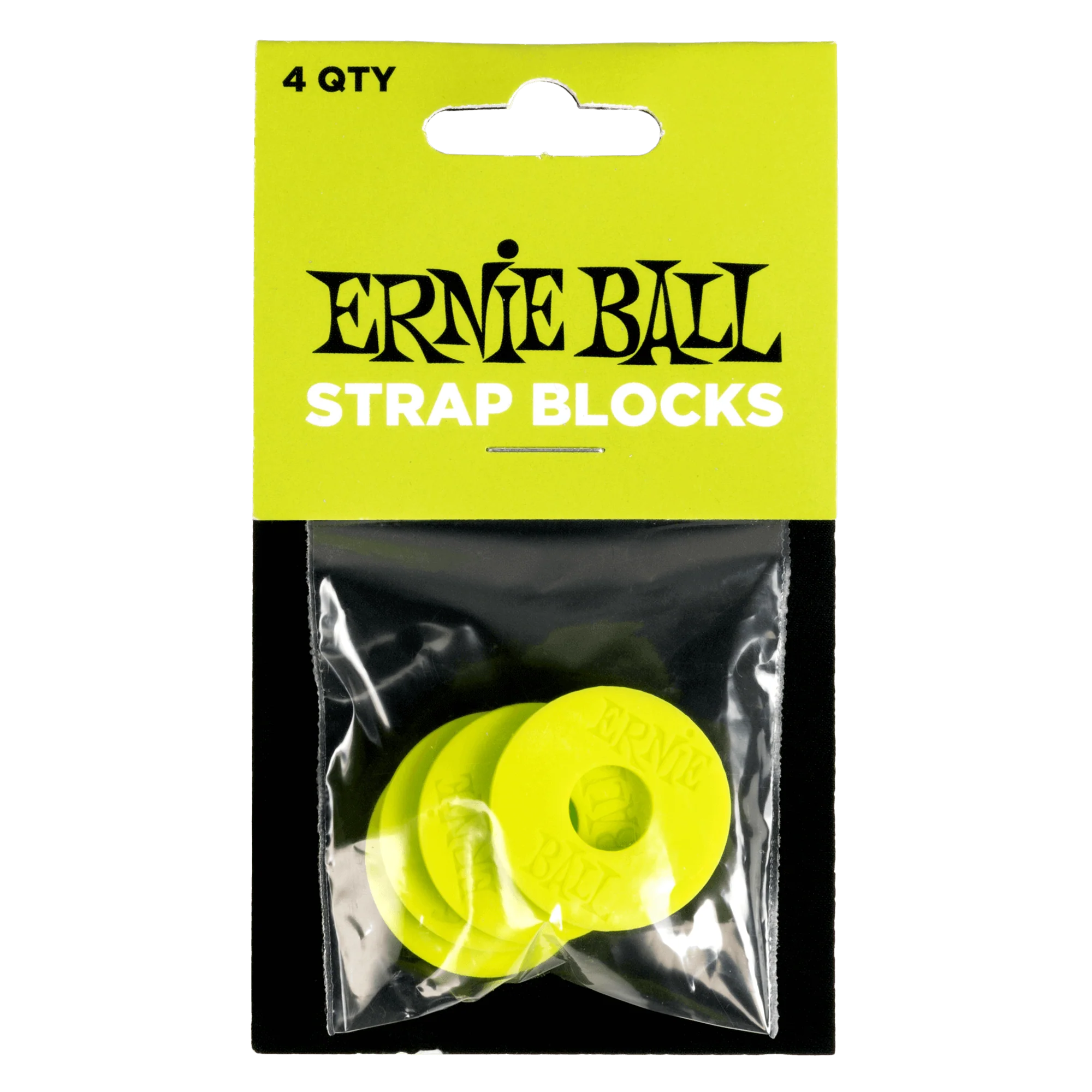Ernie Ball Strap Blocks 4Pk - Green