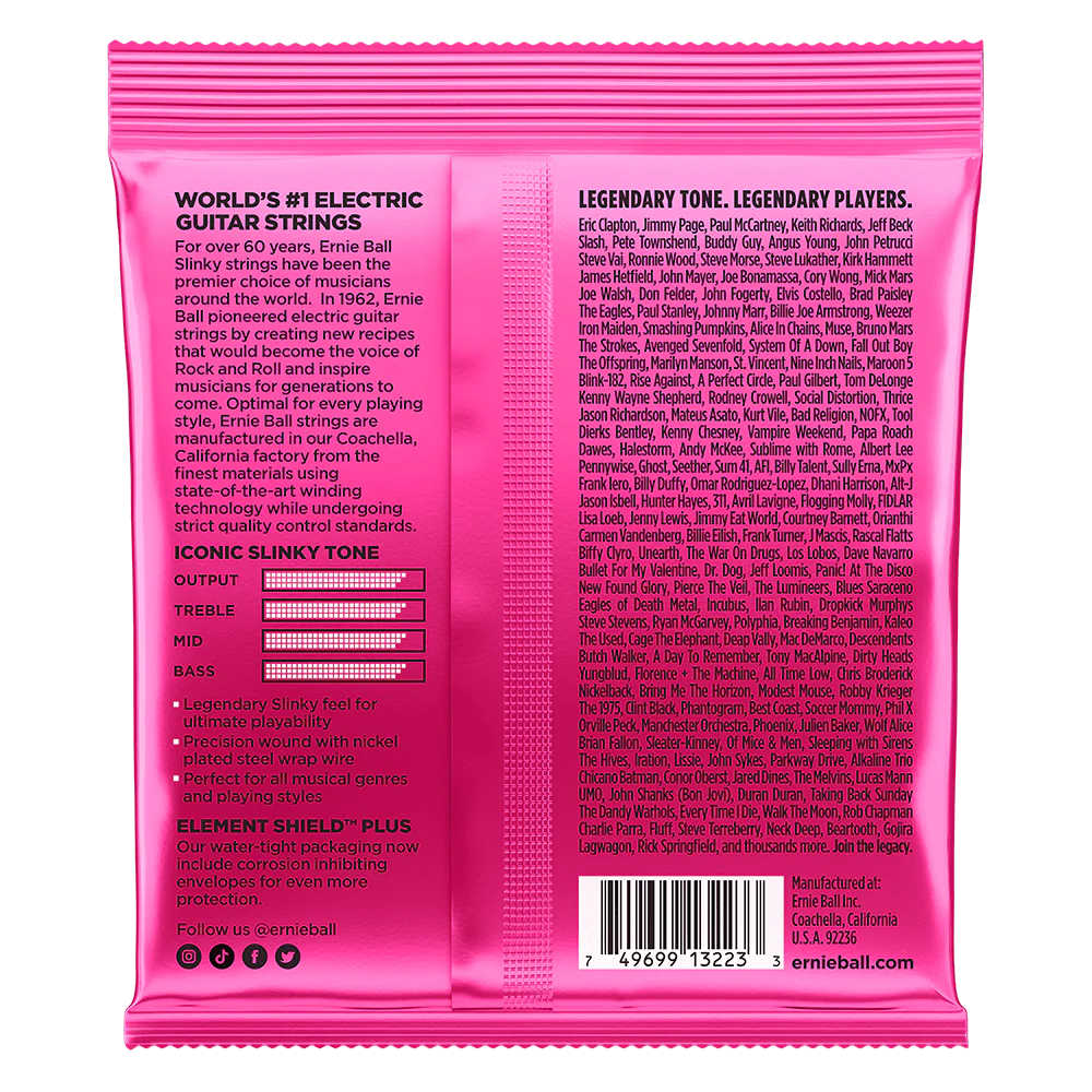 Ernie Ball Super Slinky Nickel Wound Electric Guitar Strings 3 Pack - 9-42 Gauge - Image 2
