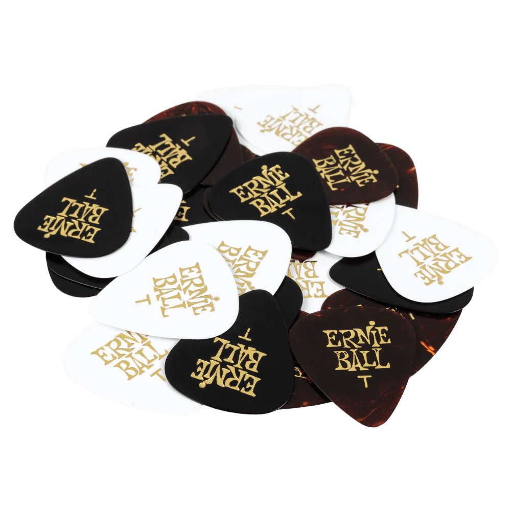 Ernie Ball Thin Assorted Cellulose Picks, Bag Of 144