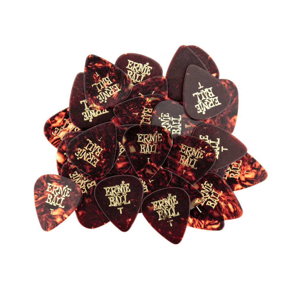 Ernie Ball Thin Shell Cellulose Picks, Bag Of 144