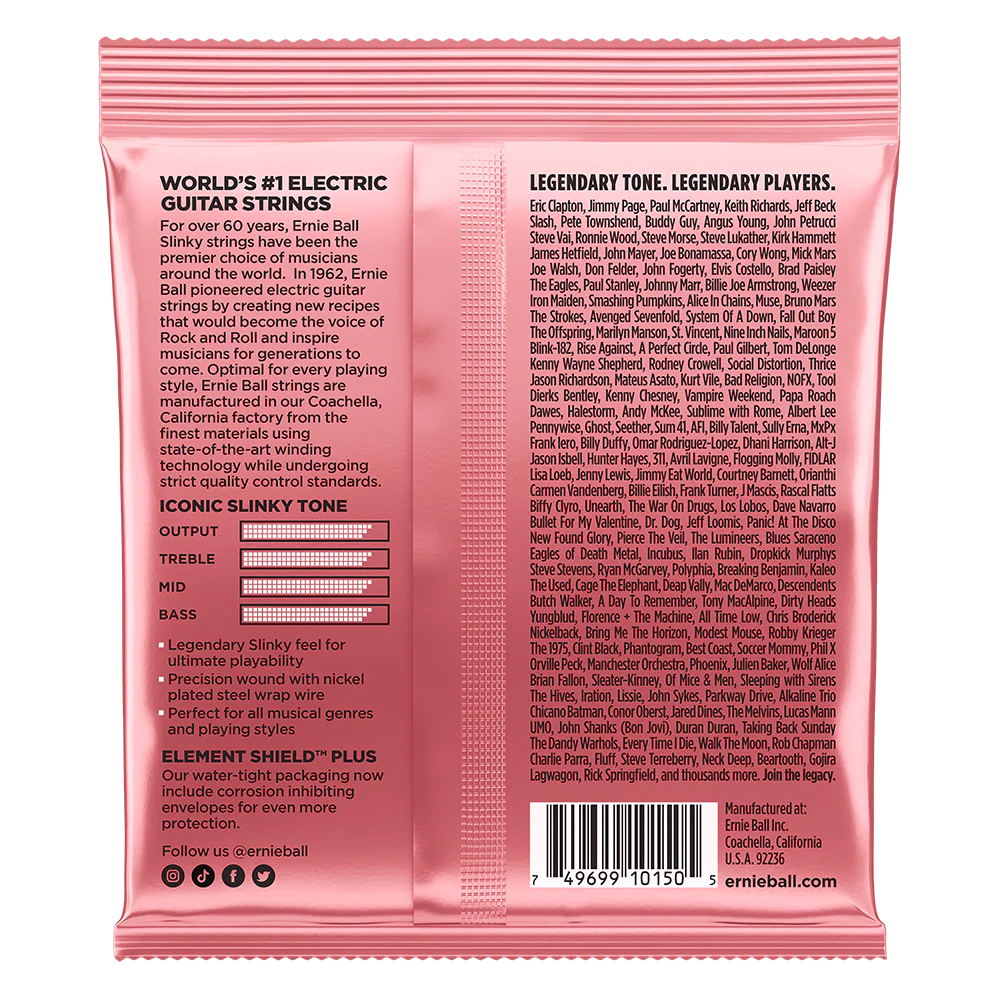 Ernie Ball Zippy Slinky Nckl Wnd Elec Gtr Strings 7 - 36 - Image 2