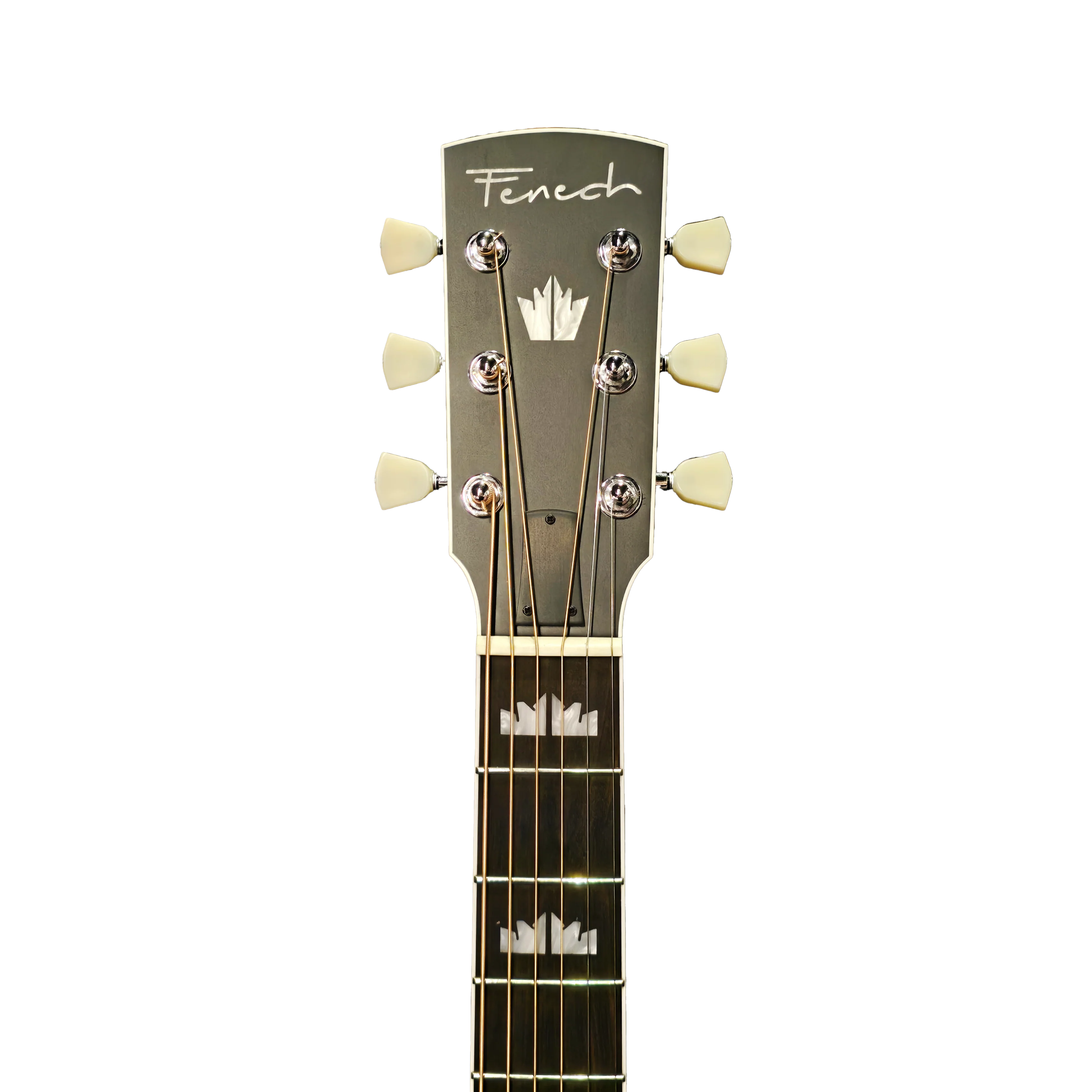 Fenech Supreme Series Grand Auditorium - Spruce Top, Mahogany Back and Sides- Denim Black with TKL Flight Case - Image 3