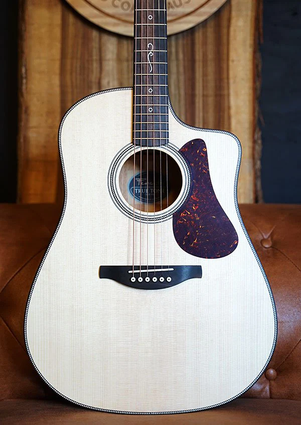 Fenech True Tone D78c - All Solid Spruce Top, Mahogany Back & Sides with Pickup & TKL Flight Case