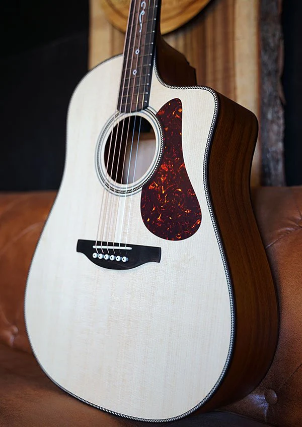 Fenech True Tone D78c - All Solid Spruce Top, Mahogany Back & Sides with Pickup & TKL Flight Case - Image 2