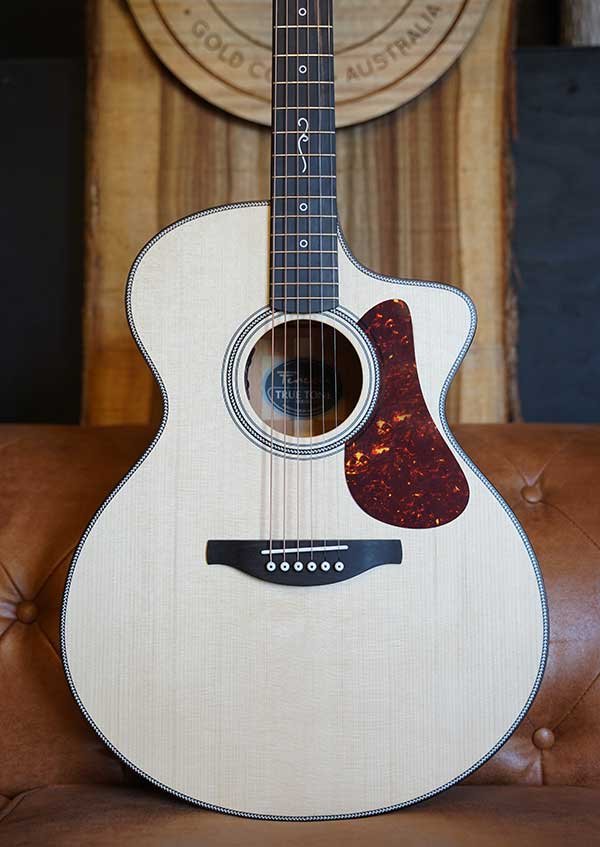 Fenech True Tone GAc - All Solid Spruce Top, Mahogany Back & Sides with Pickup & TKL Flight Case - Image 3