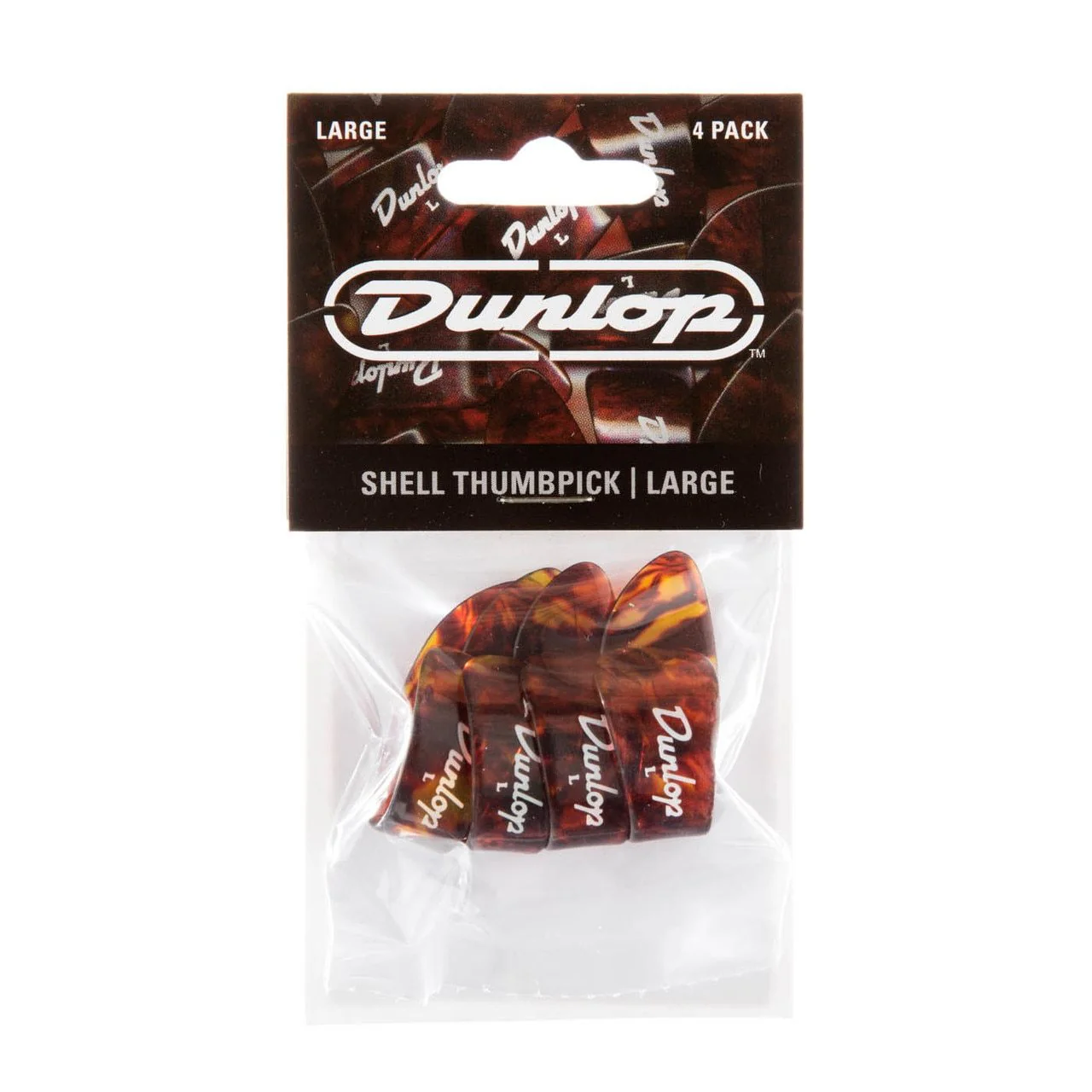 Jim Dunlop Finger & Thumb Pick Player Pack Lge Shell 4 Pack