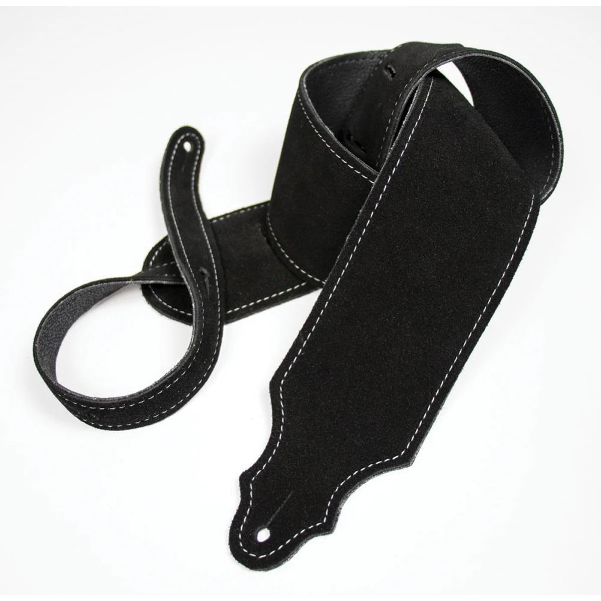 Franklin 3 Inch Black Purist Suede Strap with Buck Backing