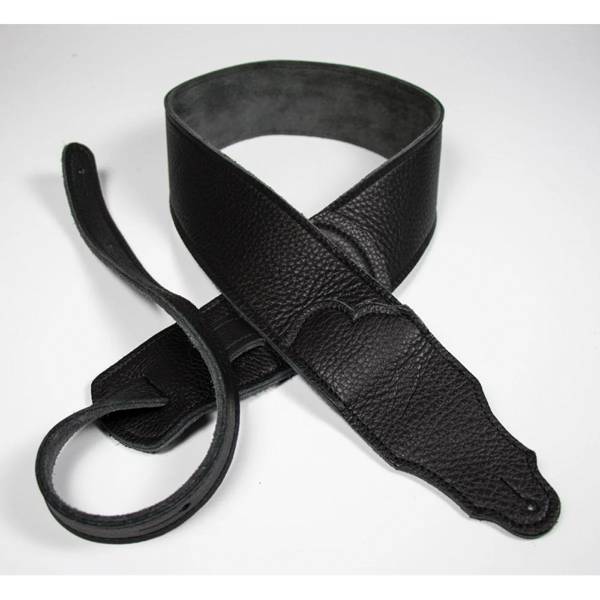 Franklin Original 2.5 Inch Black Glove Leather with Black Stitching