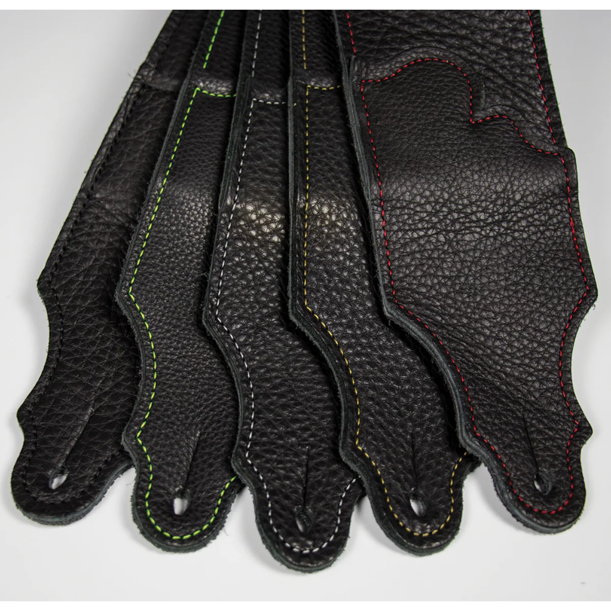 Franklin Original 2.5 Inch Black Glove Leather with Red Stitching - Image 3