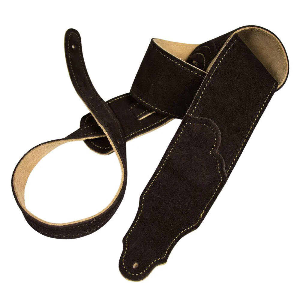 Franklin Original 2.5 Inch Chocolate Suede with Gold Stitching