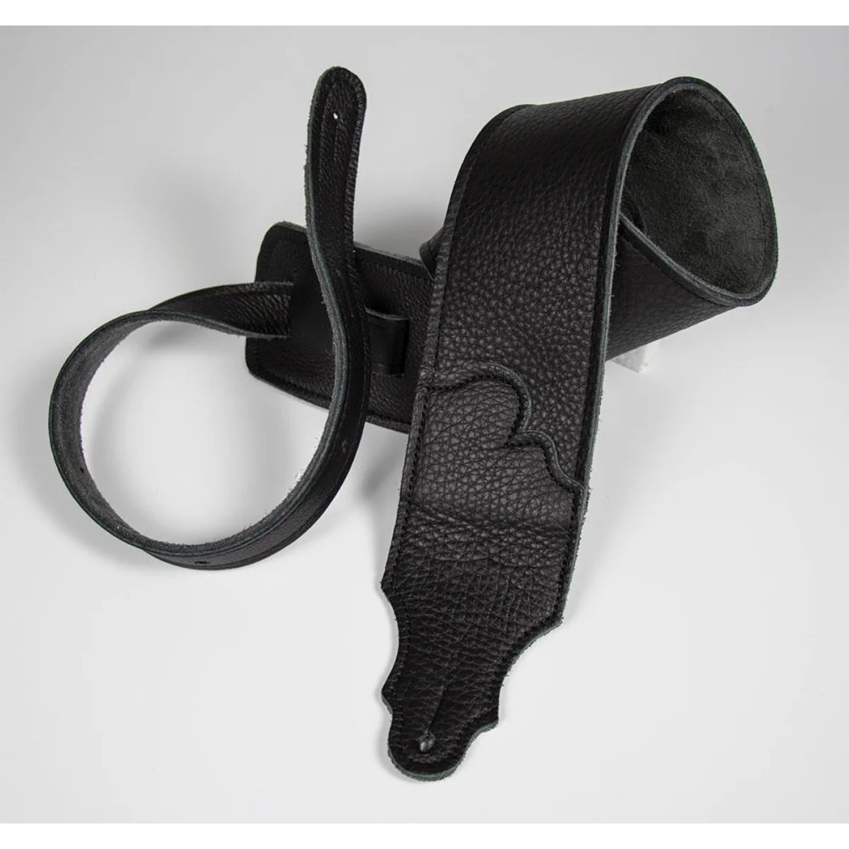 Franklin Original 3 Inch Black Glove Leather with Black Stitching