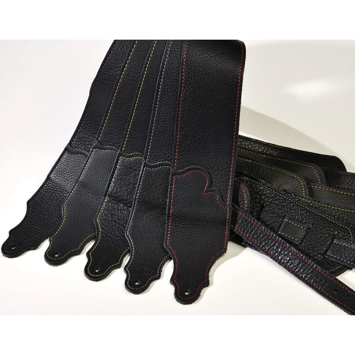 Franklin Original 3 Inch Black Glove Leather with Silver Stitching - Image 3