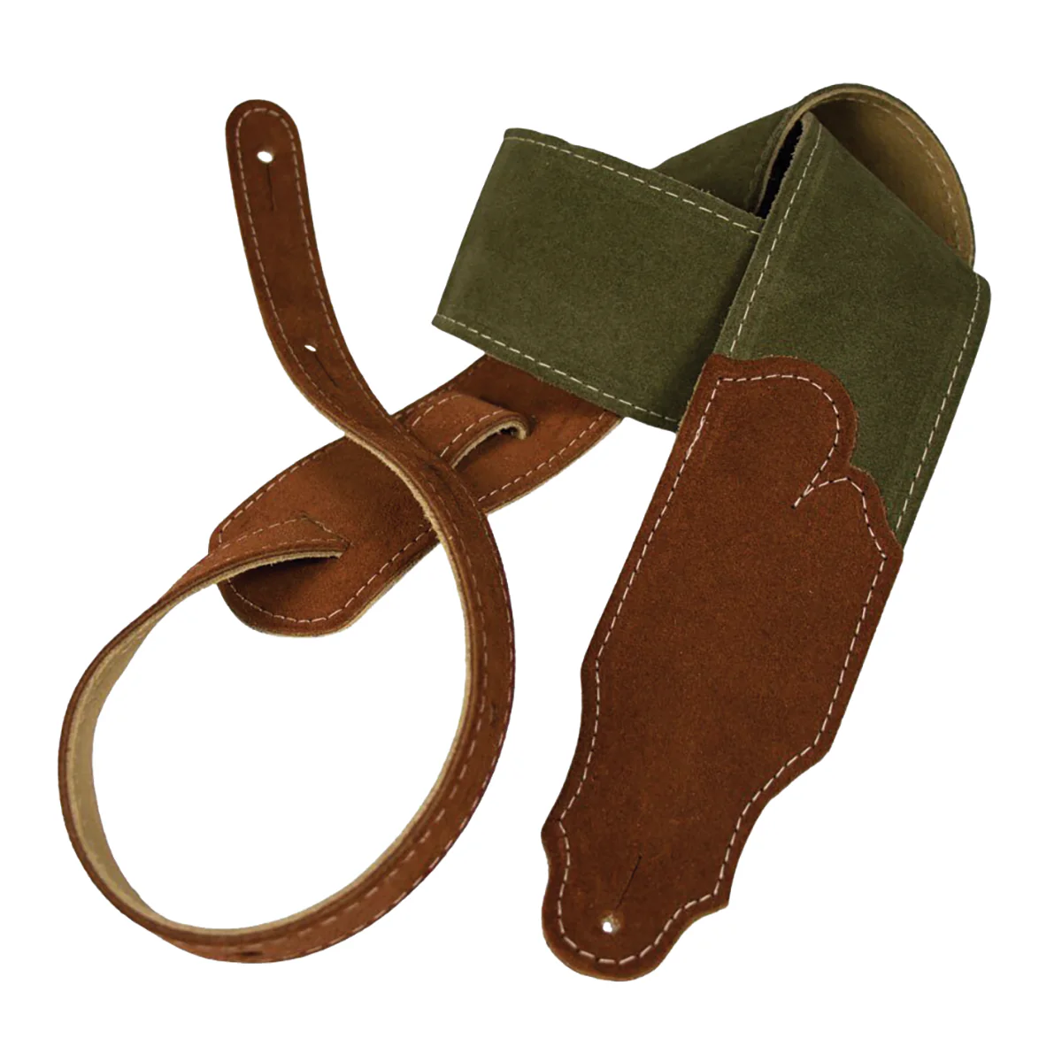 Franklin Sedona Suede 2.5 Inch Olive Suede with Rust End