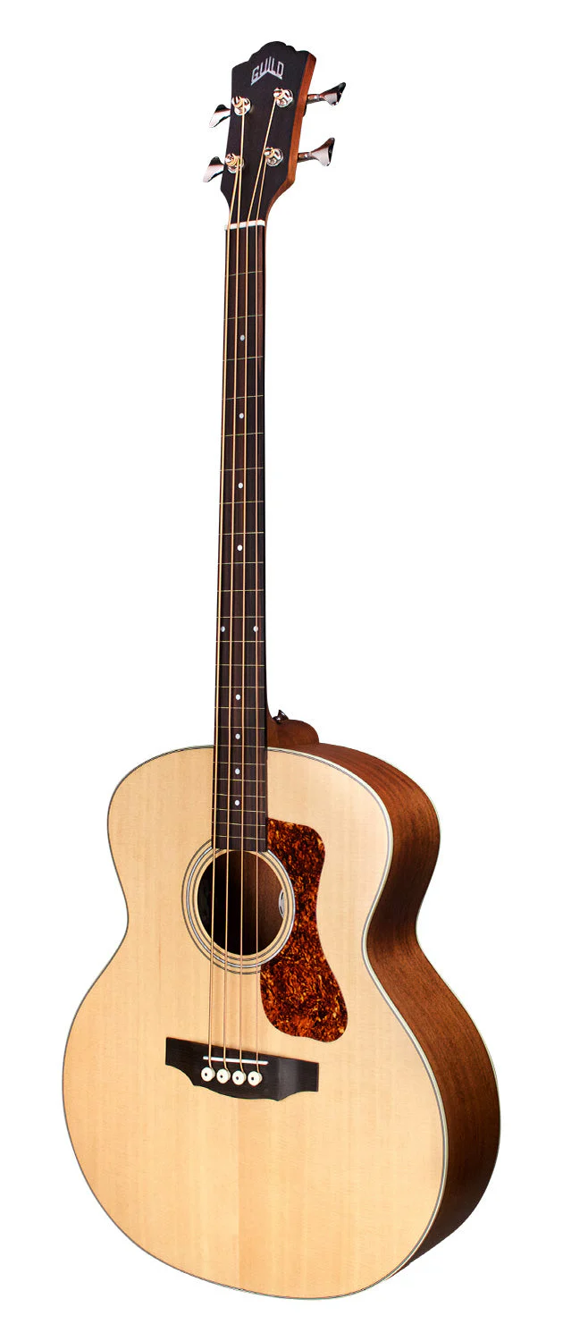 GUILD B-240E FRETLESS Acoustic Bass - Spruce Top, Mahogany Back & Sides - With Bag - Image 3