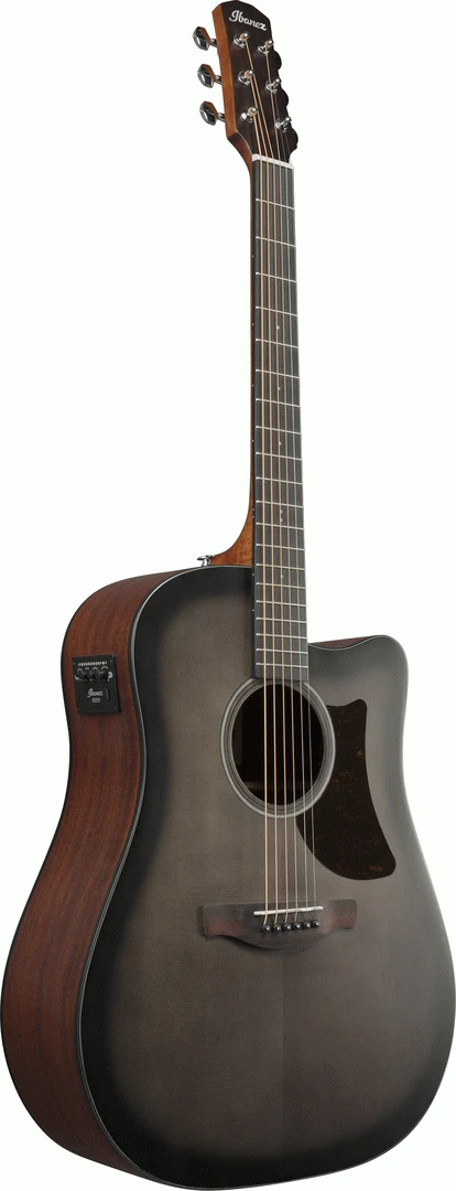 Ibanez AAD50CE Transparent Charcoal Burst Low Gloss Advanced Acoustic Guitar - Image 3